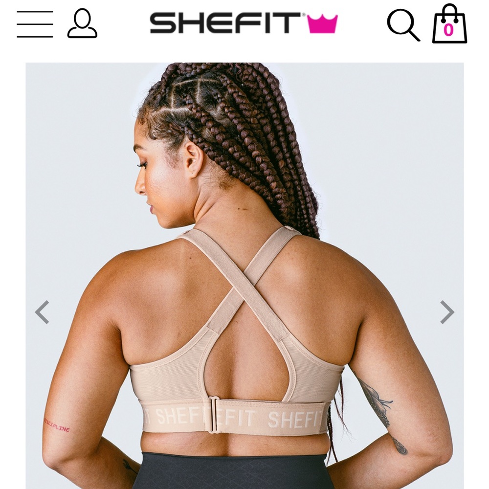 Shefit Ultimate sports bra in white- BNWT! Never worn!
